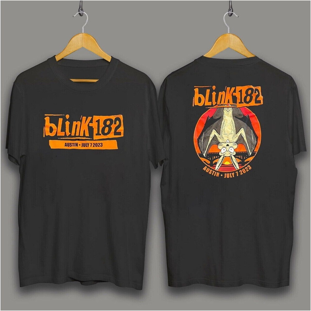 Blink 182 Austin Tour 2 Sided, Vintage Graphic T-Shirt